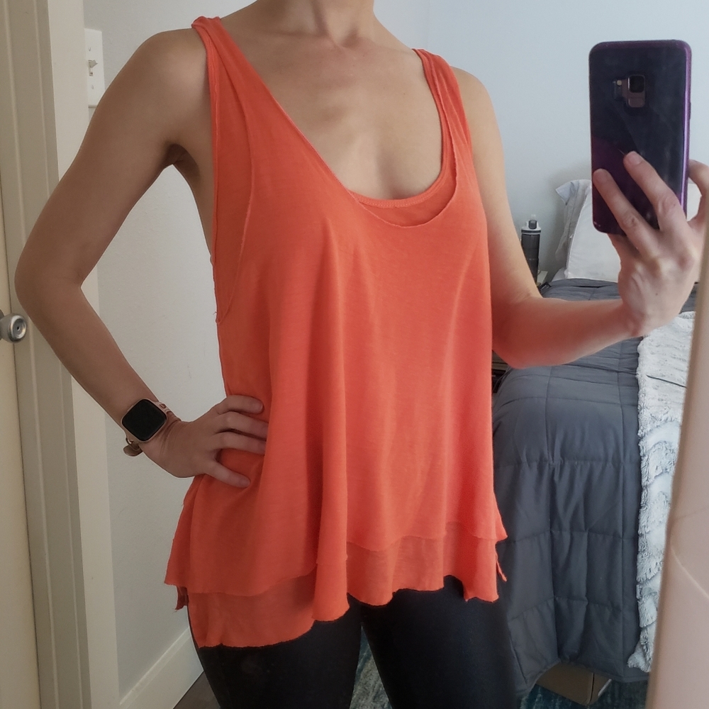 Free People double layer racerback tank